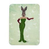 Rabbit Green Dress 3 Magneet (Verticaal)