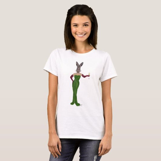 Rabbit Green Dress 3 T-shirt (Voorkant volledig)