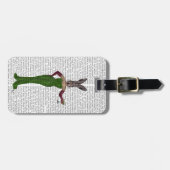 Rabbit Green Dress Bagagelabel (Voorkant horizontaal)