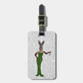 Rabbit Green Dress Bagagelabel (Voorkant verticaal)