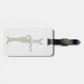 Rabbit Green Dress Bagagelabel (Achterkant horizontaal)