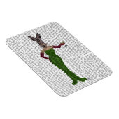Rabbit Green Dress Magneet (Rechterzijde)