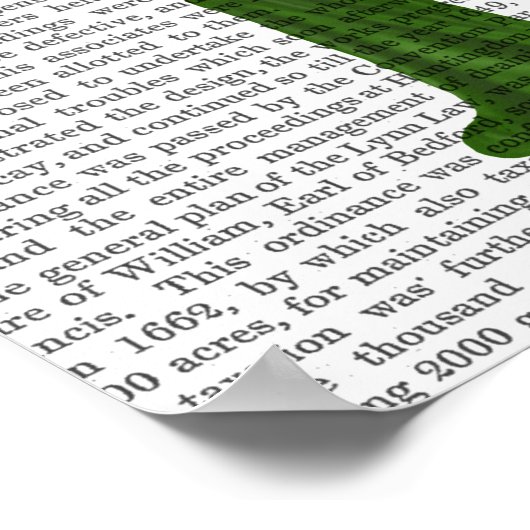 Rabbit Green Dress Poster (Hoek)