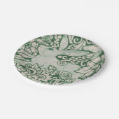 Rabbit Green Woodland Bunny Hare Painting Art Papieren Bordje (Gekanteld)