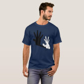 Rabbit Hands Shadows Classic T-shirt (Voorkant volledig)