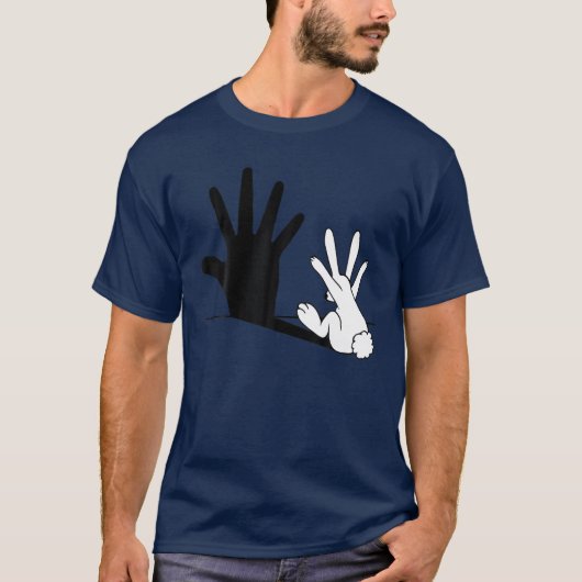 Rabbit Hands Shadows Classic T-shirt (Voorkant)