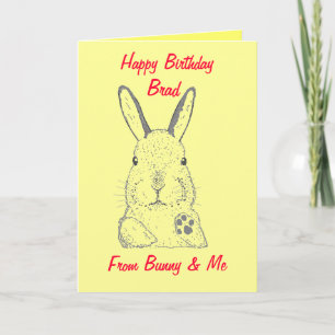 Rabbit Happy Birthday Kaart