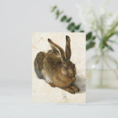 Rabbit, Hare by Durer Natuur Art, 1502 Briefkaart (Staand voorkant)
