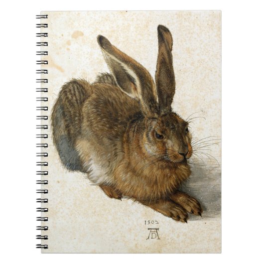 Rabbit, Hare by Durer Natuur Art, 1502 niet Notitieboek (Voorkant)