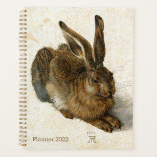 Rabbit, Hare by Durer  Natuur Art, 1502 Planner