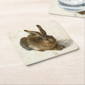 Rabbit, Hare by Durer  Natuur Art uit 1502 Kartonnen Onderzetters (Schuin)