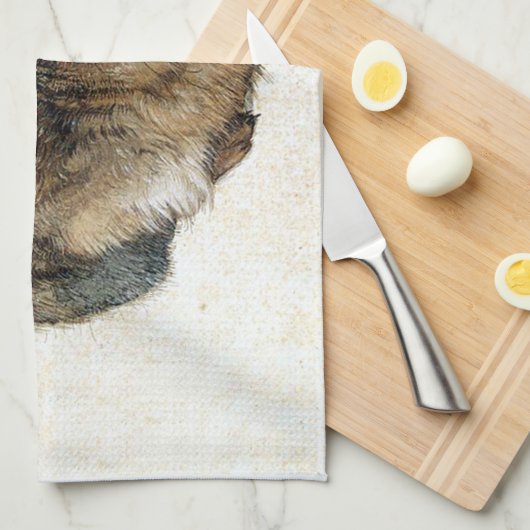 Rabbit Hare in de sneeuw - Durand Theedoek (Quarter Fold)