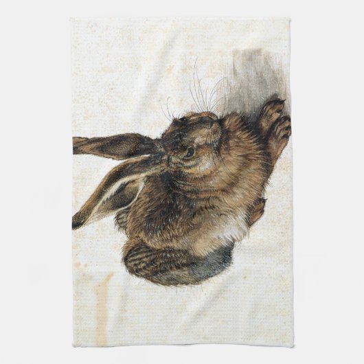 Rabbit Hare in de sneeuw - Durand Theedoek (Verticaal)