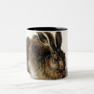 Rabbit Hare in de sneeuw - Durand Tweekleurige Koffiemok