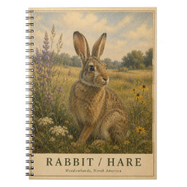 Rabbit Hare Meadowlands VINTAGE Notitieboek