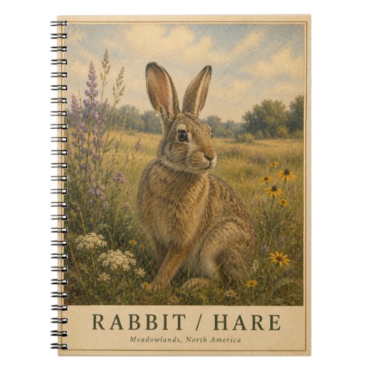 Rabbit Hare Meadowlands VINTAGE Notitieboek (Voorkant)