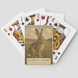 Rabbit Hare Meadowlands VINTAGE Pokerkaarten