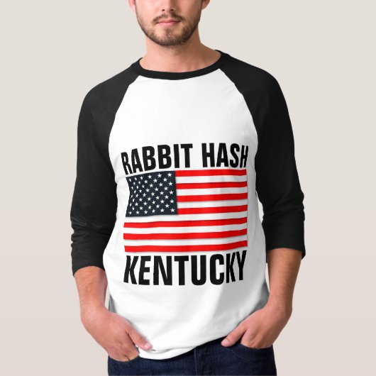 RABBIT HASH Kentucky Patriotic T-shirts (Voorkant)