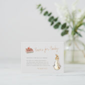 Rabbit Herfst Elements Baby shower Informatiekaartje (Staand voorkant)