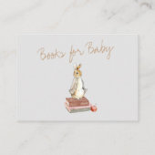 Rabbit Herfst Elements Baby shower Informatiekaartje (Achterkant)