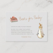 Rabbit Herfst Elements Baby shower Informatiekaartje (Voorkant)