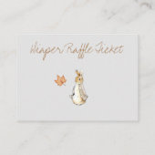 Rabbit Herfst Elements Baby shower Informatiekaartje (Achterkant)