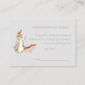 Rabbit Herfst Elements Baby shower Informatiekaartje (Voorkant)