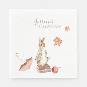Rabbit Herfst Elements Baby shower Servet