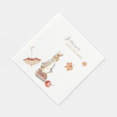 Rabbit Herfst Elements Baby shower Servet (Hoek)