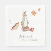 Rabbit Herfst Elements Baby shower Servet (Voorkant)