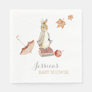 Rabbit Herfst Elements Baby shower Servet