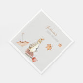 Rabbit Herfst Elements Baby shower Servet (Hoek)