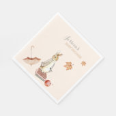 Rabbit Herfst Elements Baby shower Servet (Hoek)