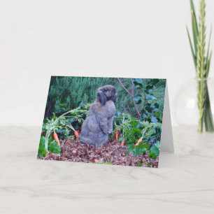 Rabbit Holiday Card Feestdagen Kaart