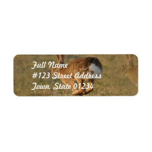 Rabbit Hopping Retouradres Mailing Label