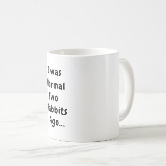 Rabbit Humor Coffee Mok (Voorkant rechts)