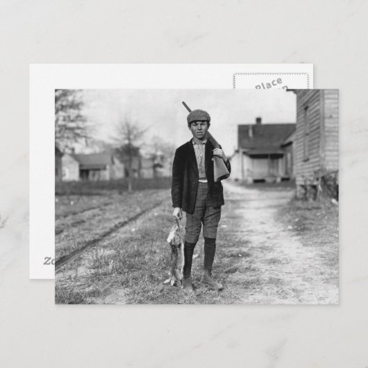 Rabbit Hunting, 1908 Briefkaart (Voorkant / Achterkant)