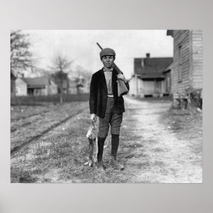 Rabbit Hunting, 1908.  foto Poster