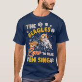 Rabbit Hunting The Beagles Love To Hear Em Sing T-shirt (Voorkant)
