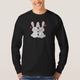RABBIT Huwelijksjubileum Verlovingsfeest Hij Hij T-shirt