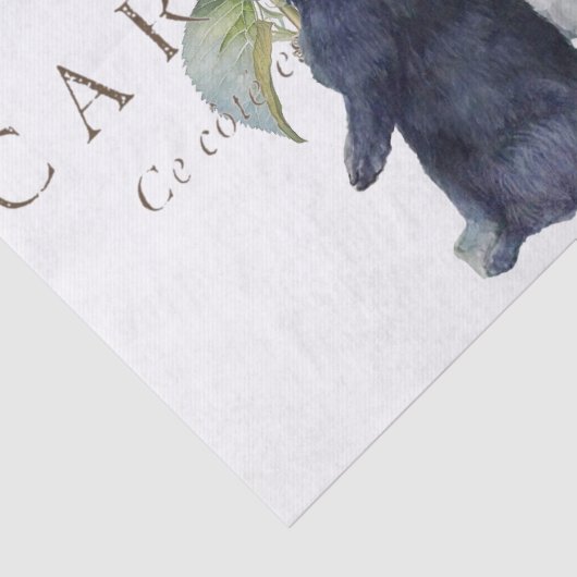 Rabbit Hydrangea Flower Carte Postale Decoupage Tissuepapier (Detail)