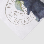 Rabbit Hydrangea Flower Carte Postale Decoupage Tissuepapier (Detail)