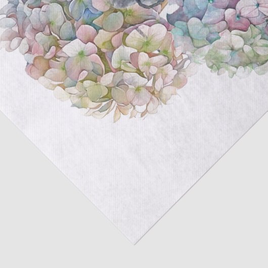 Rabbit Hydrangea Flower Paris Paasontkoppeling Tissuepapier (Detail)