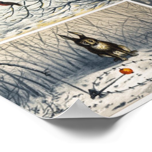 Rabbit Illustration Poster (Hoek)