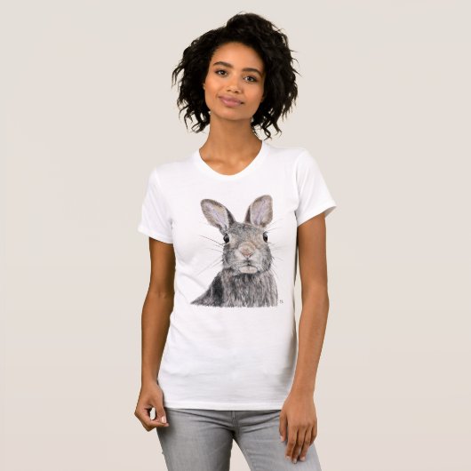 Rabbit Illustration T-shirt (Voorkant volledig)