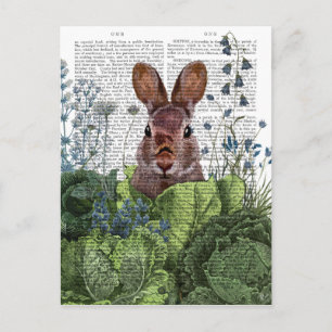 Rabbit in a Cabbage Patch Briefkaart