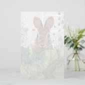 Rabbit in a Cabbage Patch Briefpapier (Staand voorkant)