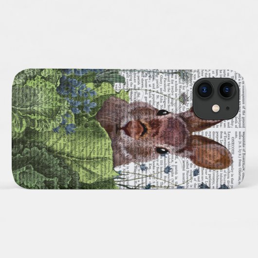 Rabbit in a Cabbage Patch Case-Mate iPhone Case (Achterkant (horizontaal))