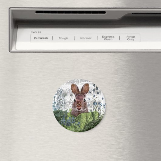 Rabbit in a Cabbage Patch Magneet (Insitu (Vaatwasser))