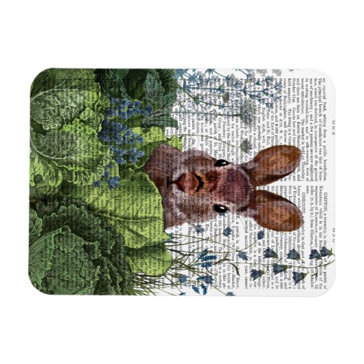 Rabbit in a Cabbage Patch Magneet (Horizontaal)